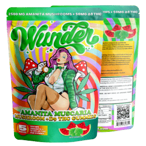 Wunder Amanita Muscaria Mushroom Gummies – 2500mg