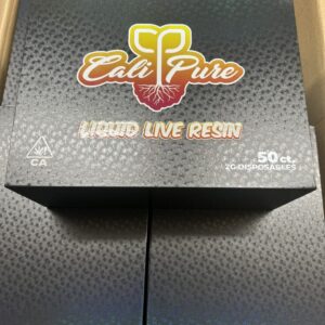 CALI PURE – LIQUID LIVE RESIN – 2G DISPOSABLE