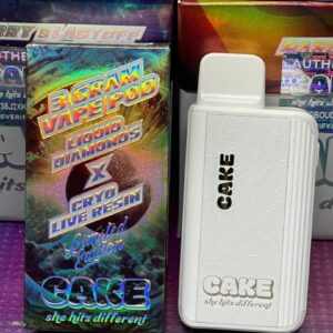 Cake 3g disposables liquid diamonds and live resin