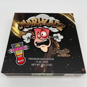 Warheadz Rosin  premium hash rosin 14 2g jars